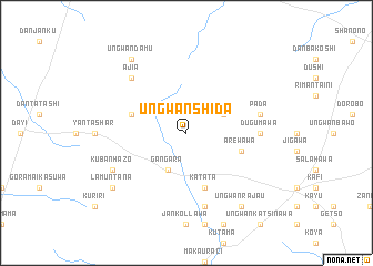 map of Ungwan Shida