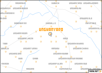 map of Ungwan Yaro