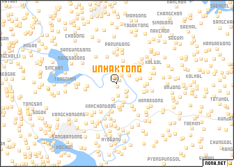 map of Unhak-tong