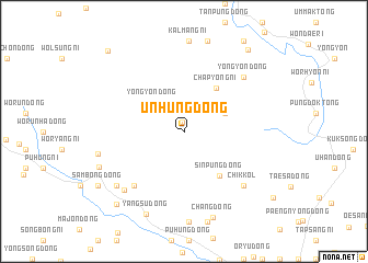 map of Unhŭng-dong