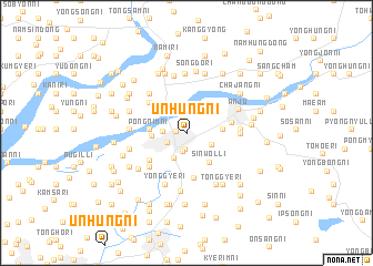 map of Unhŭng-ni