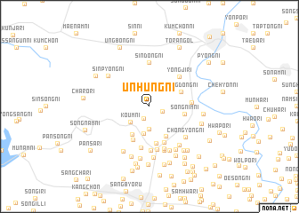 map of Unhŭng-ni