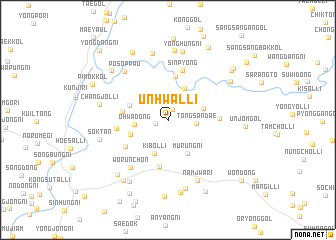 map of Unhwal-li