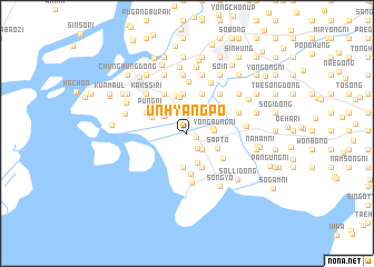 map of Unhyangp\