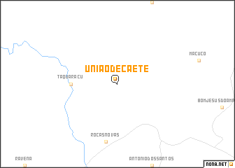 map of União de Caeté