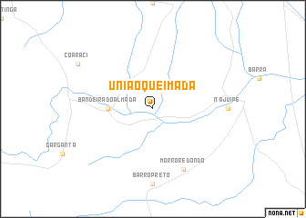 map of União Queimada