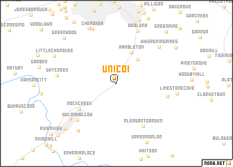 map of Unicoi