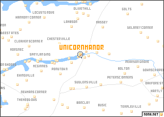 map of Unicorn Manor