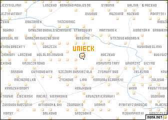 map of Unieck
