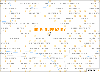 map of Uniejów-Rędziny