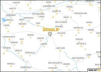 map of Uniküla