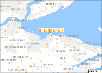 map of Union Beach