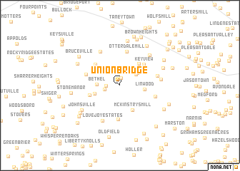 map of Union Bridge