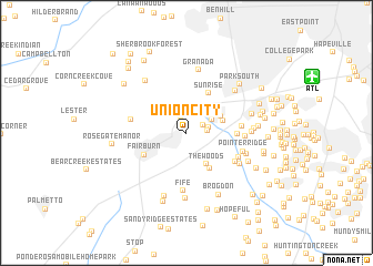 map of Union City