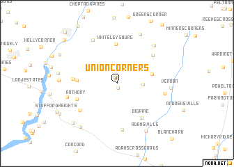 map of Union Corners