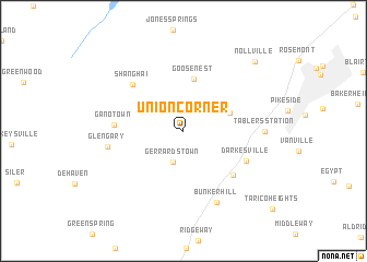 map of Union Corner