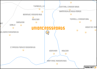 map of Union Crossroads
