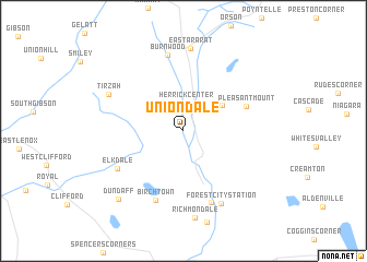 map of Union Dale