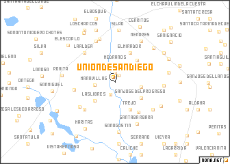 map of Unión de San Diego