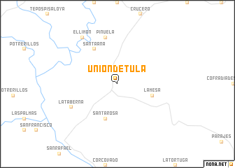 map of Unión de Tula