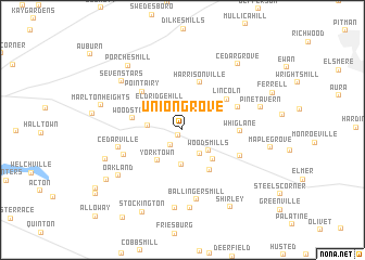 map of Union Grove
