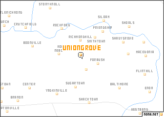 map of Union Grove