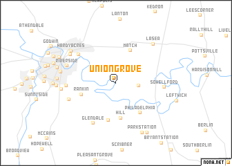 map of Union Grove