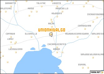 map of Unión Hidalgo