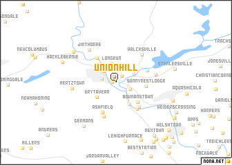 map of Union Hill