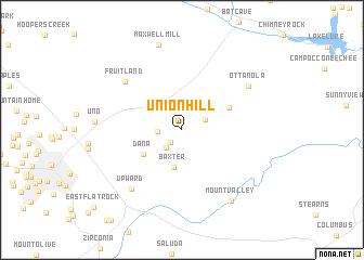 map of Union Hill