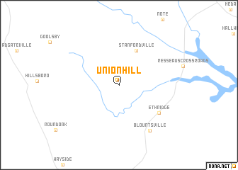 map of Union Hill