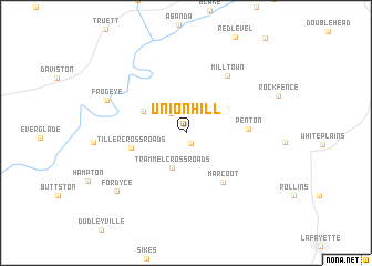 map of Union Hill