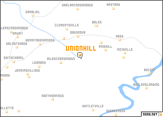 map of Union Hill