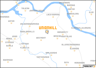 map of Union Hill