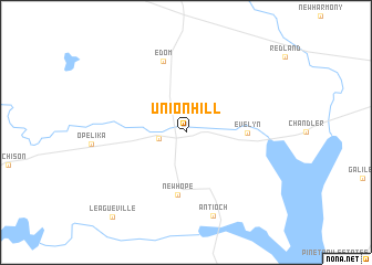 map of Union Hill