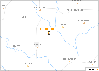 map of Union Hill