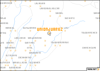 map of Unión Juárez