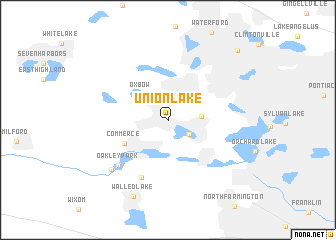 map of Union Lake