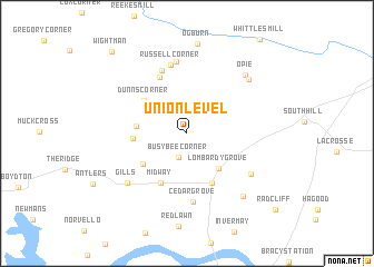 map of Union Level