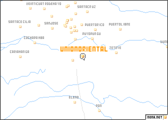 map of Unión Oriental