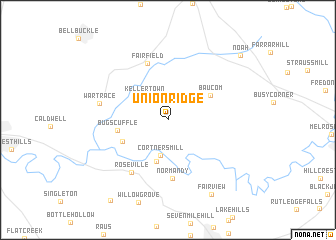 map of Union Ridge