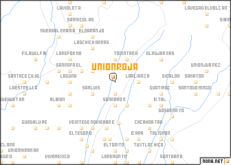 map of Unión Roja