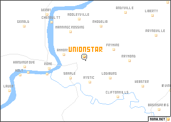 map of Union Star