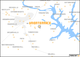 map of Union Terrace
