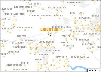 map of Uniontown