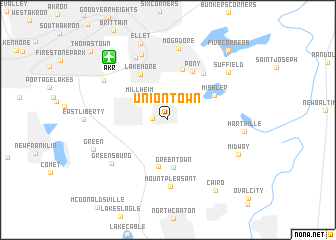 map of Uniontown