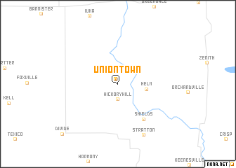 map of Union Town