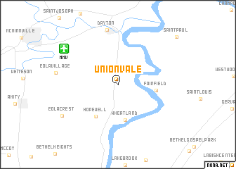 map of Unionvale