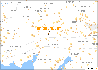 map of Union Valley