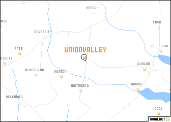 map of Union Valley